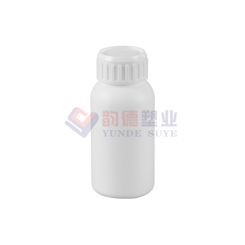 순백색 플라스틱 불소화 원형 병 100ml-02