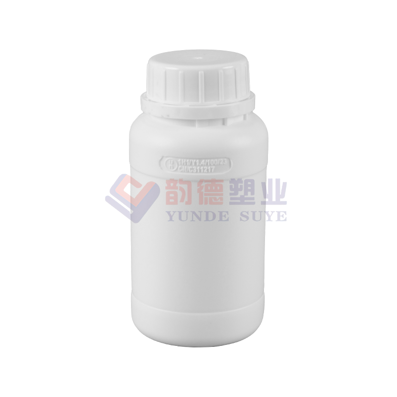 두꺼운 반투명 불소 장벽 원형 병 250ml-01